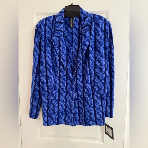 Norma Kamali Cobalt Blazer
